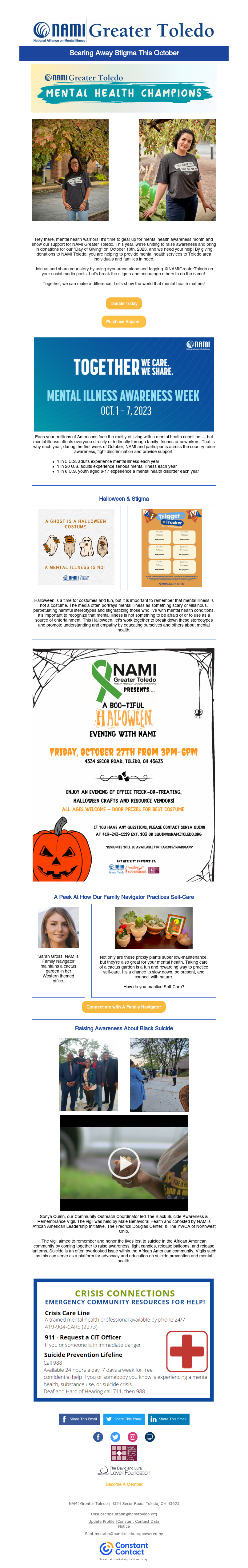 NAMI Toledo October Newsletter
